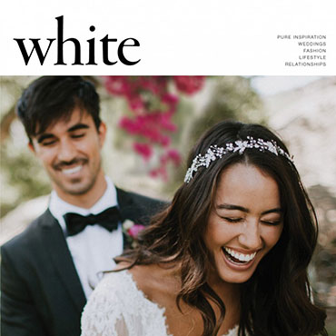 White magazine cover