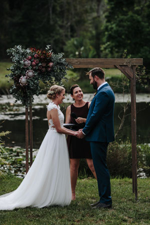 Candice and Aaron's ceremony - conducted by Chiquita Mitchell